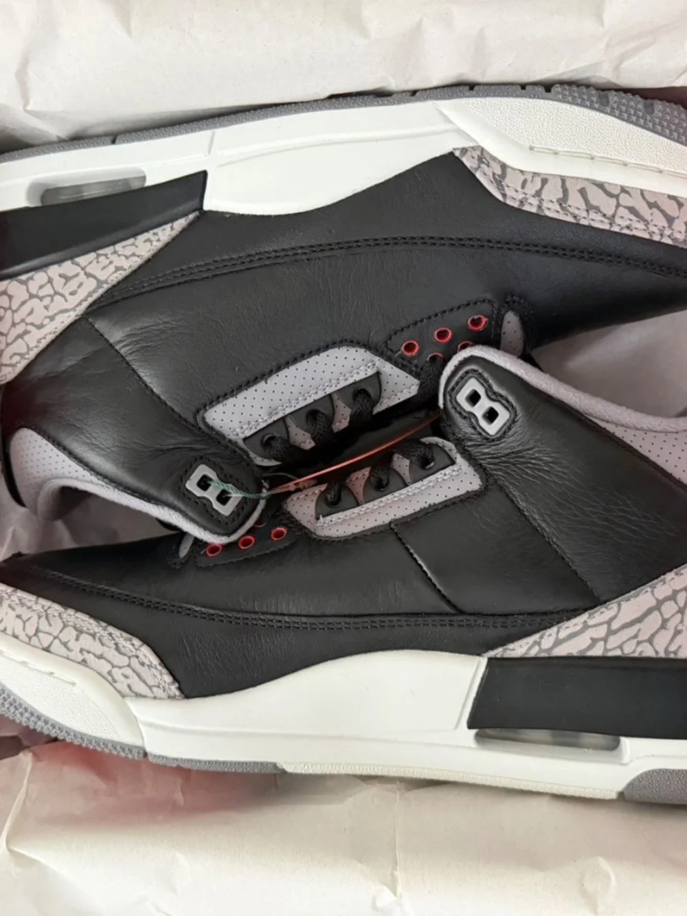 Air Jordan 3 black cement 3s new with box